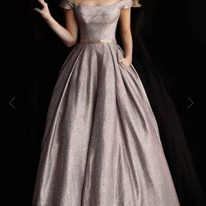 Bronze prom dress